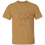 Bible Verse Men 5.3 oz. T-Shirt - "Psalm 73:26" Design 17 - Meditate Healing Christian Store