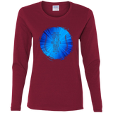 Bible Verse Ladies' Cotton Long Sleeve T-Shirt - "Psalm 61:2" Design 16 - Meditate Healing Christian Store