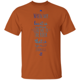 Bible Verse Men 5.3 oz. T-Shirt - "Psalm 61:2" Design 3 - Meditate Healing Christian Store