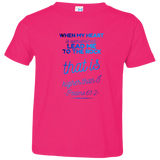 Bible Verse Toddler Jersey T-Shirt - "Psalms 61:2" Design 18 - Meditate Healing Christian Store