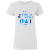 Bible Verses Ladies' 5.3 oz. T-Shirt - "Psalms 61:2" Design 11 - Meditate Healing Christian Store