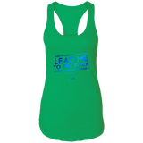 Bible Verses Ladies Ideal Racerback Tank - "Psalm 61:2" Design 12 - Meditate Healing Christian Store