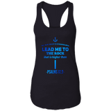 Bible Verses Ladies Ideal Racerback Tank - "Psalm 61:2" Design 1 - Meditate Healing Christian Store