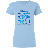 Bible Verses Ladies' 5.3 oz. T-Shirt - "Psalm 61:2" Design 6 - Meditate Healing Christian Store