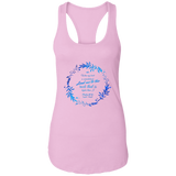 Bible Verses Ladies Ideal Racerback Tank - "Psalm 61:2" Design 19 - Meditate Healing Christian Store