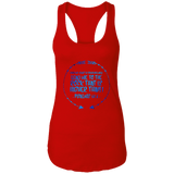 Bible Verses Ladies Ideal Racerback Tank - "Psalm 61:2" Design 8 - Meditate Healing Christian Store