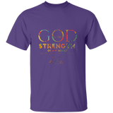 Bible Verse Men 5.3 oz. T-Shirt - "Psalm 73:26" Design 17 - Meditate Healing Christian Store