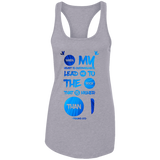 Bible Verses Ladies Ideal Racerback Tank - "Psalm 61:2" Design 9 - Meditate Healing Christian Store
