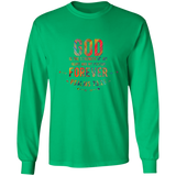 Bible Verse Long Sleeve Ultra Cotton T-Shirt - "Psalm 73:26" Design 1 - Meditate Healing Christian Store