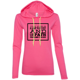 Bible Verse Ladies' Long Sleeve T-Shirt Hoodie - "Psalm 119:105" Design 13 (Black Font) - Meditate Healing Christian Store