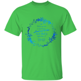 Bible Verse Men 5.3 oz. T-Shirt - "Psalm 61:2" Design 19 - Meditate Healing Christian Store