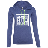 Bible Verse Ladies' Long Sleeve T-Shirt Hoodie - "Psalm 119:105" Design 12 (White Font) - Meditate Healing Christian Store