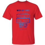 Bible Verse Men 5.3 oz. T-Shirt - "Psalm 61:2" Design 5 - Meditate Healing Christian Store