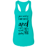 MeditateHealing.com | Bible Verses Ladies Ideal Racerback Tank