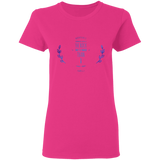 Bible Verses Ladies' 5.3 oz. T-Shirt - "Psalms 61:2" Design 10 - Meditate Healing Christian Store