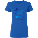 Bible Verses Ladies' 5.3 oz. T-Shirt - "Psalm 61:2" Design 6 - Meditate Healing Christian Store