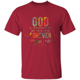 Bible Verse Men 5.3 oz. T-Shirt - "Psalm 73:26" Design 1 - Meditate Healing Christian Store