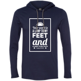Bible Verse Men Long Sleeve T-Shirt Hoodie - "Psalm 119:105" Design 2 (White Font) - Meditate Healing Christian Store