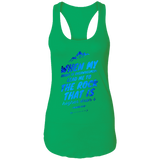 Bible Verses Ladies Ideal Racerback Tank - "Psalm 61:2" Design 14 - Meditate Healing Christian Store