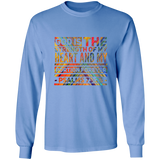 Bible Verse Long Sleeve Ultra Cotton T-Shirt - "Psalm 73:26" Design 5 - Meditate Healing Christian Store