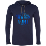 Bible Verse Men Long Sleeve T-Shirt Hoodie - "Psalm 61:2" Design 11 - Meditate Healing Christian Store