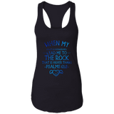 Bible Verses Ladies Ideal Racerback Tank - "Psalm 61:2" Design 17 - Meditate Healing Christian Store