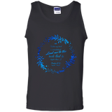 Bible Verse Men 100% Cotton Tank Top - "Psalm 61:2" Design 19 - Meditate Healing Christian Store