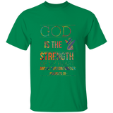 Bible Verse Men 5.3 oz. T-Shirt - "Psalm 73:26" Design 15 - Meditate Healing Christian Store