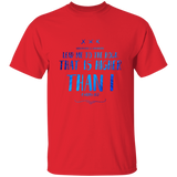Bible Verse Men 5.3 oz. T-Shirt - "Psalm 61:2" Design 11 - Meditate Healing Christian Store