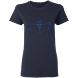 Bible Verses Ladies' 5.3 oz. T-Shirt - "Psalms 61:2" Design 10 - Meditate Healing Christian Store