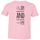 Bible Verse Toddler Jersey T-Shirt - "Psalm 119:105" Design 20 (Black Font) - Meditate Healing Christian Store
