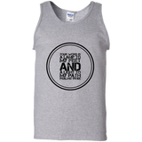 Bible Verse Men 100% Cotton Tank Top - "Psalm 119:105" Design 8 (Black Font) - Meditate Healing Christian Store