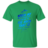 Bible Verse Men 5.3 oz. T-Shirt - "Psalm 61:2" Design 14 - Meditate Healing Christian Store