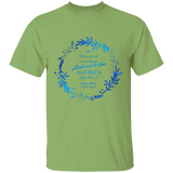 Bible Verse Men 5.3 oz. T-Shirt - "Psalm 61:2" Design 19 - Meditate Healing Christian Store