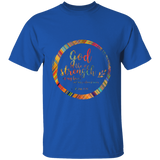 Bible Verse Men 5.3 oz. T-Shirt - "Psalm 73:26" Design 9 - Meditate Healing Christian Store