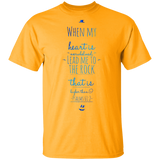 Bible Verse Men 5.3 oz. T-Shirt - "Psalm 61:2" Design 3 - Meditate Healing Christian Store