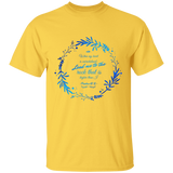 Bible Verse Men 5.3 oz. T-Shirt - "Psalm 61:2" Design 19 - Meditate Healing Christian Store