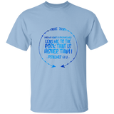 Bible Verse Men 5.3 oz. T-Shirt - "Psalm 61:2" Design 8 - Meditate Healing Christian Store