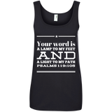 MeditateHealing.com | Bible Verse Ladies' 100% Ringspun Cotton Tank Top