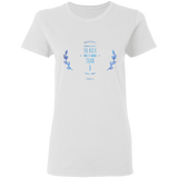 Bible Verses Ladies' 5.3 oz. T-Shirt - "Psalms 61:2" Design 10 - Meditate Healing Christian Store