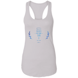 Bible Verses Ladies Ideal Racerback Tank - "Psalm 61:2" Design 10 - Meditate Healing Christian Store