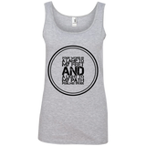 Bible Verses Ladies' 100% Ringspun Cotton Tank Top - "Psalm 119:105" Design 8 (Black Font) - Meditate Healing Christian Store