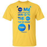 Bible Verse Men 5.3 oz. T-Shirt - "Psalm 61:2" Design 9 - Meditate Healing Christian Store