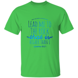 Bible Verse Men 5.3 oz. T-Shirt - "Psalm 61:2" Design 7 - Meditate Healing Christian Store