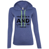 Bible Verse Ladies' Long Sleeve T-Shirt Hoodie - "Psalm 119:105" Design 16 (Black Font) - Meditate Healing Christian Store