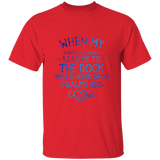 Bible Verse Men 5.3 oz. T-Shirt - "Psalm 61:2" Design 17 - Meditate Healing Christian Store