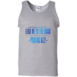 Bible Verse Men 100% Cotton Tank Top - "Psalm 61:2" Design 4 - Meditate Healing Christian Store