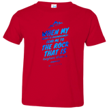 Bible Verse Toddler Jersey T-Shirt - "Psalms 61:2" Design 14 - Meditate Healing Christian Store