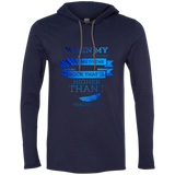 Bible Verse Men Long Sleeve T-Shirt Hoodie - "Psalm 61:2" Design 13 - Meditate Healing Christian Store