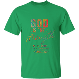 Bible Verse Men 5.3 oz. T-Shirt - "Psalm 73:26" Design 6 - Meditate Healing Christian Store